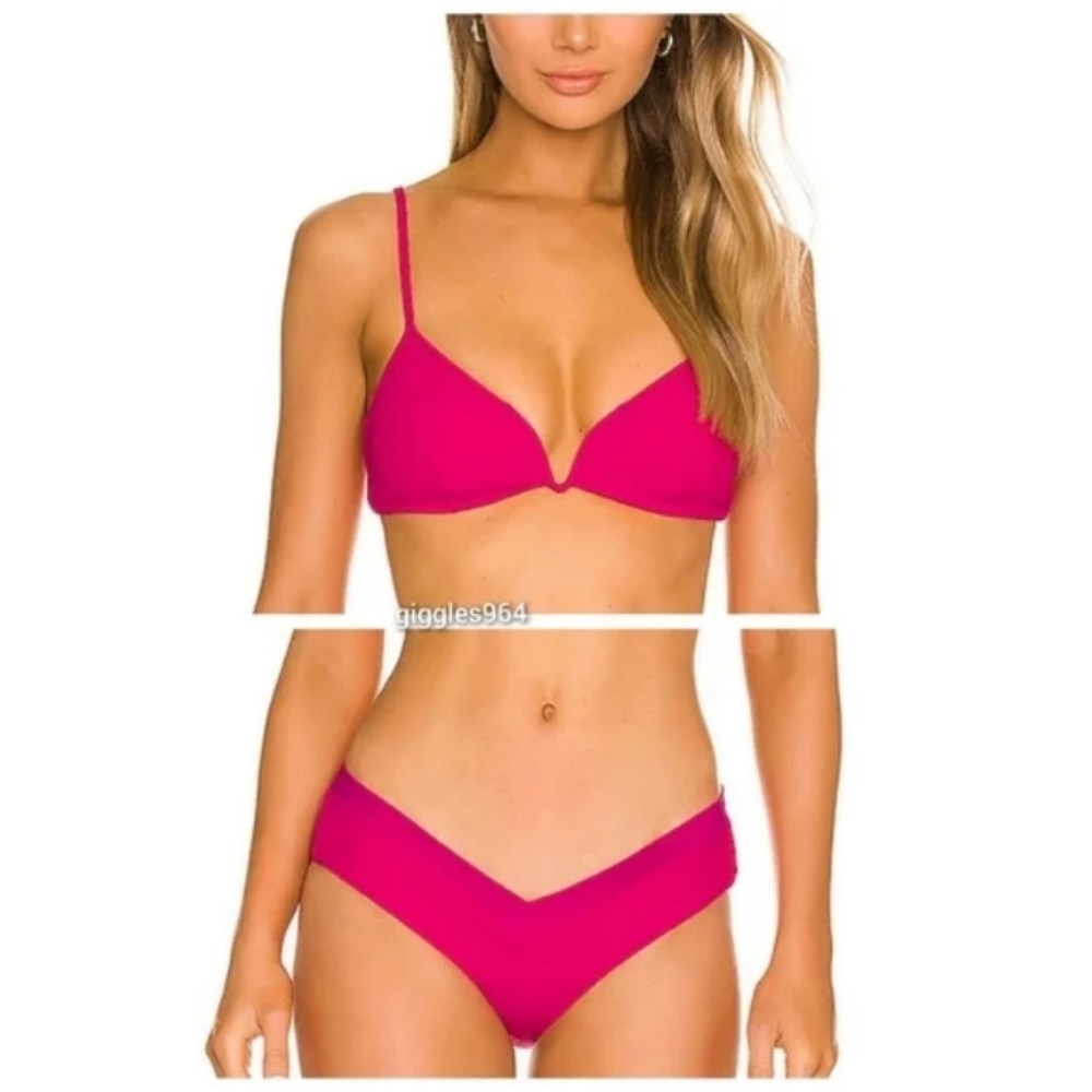 L*Space Helena Pratt Bikini Set Bougainvillea - Picture 4 of 8